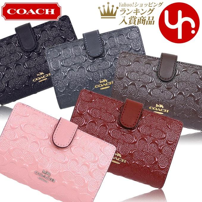 コーチ COACH デボスド シグネチャー パテント レザー折財布 COACH コーチ 財布 二つ折り財布 F25937 2018 新作 デボスド