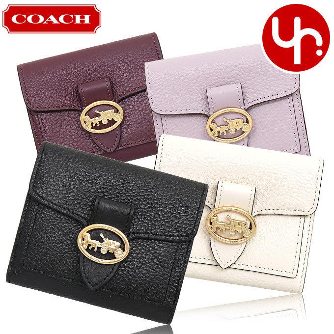 コーチ COACH 財布 二つ折り財布 F06654 6654 ラグジュアリー ペブルド レザー ジョージー スモール ウォレット