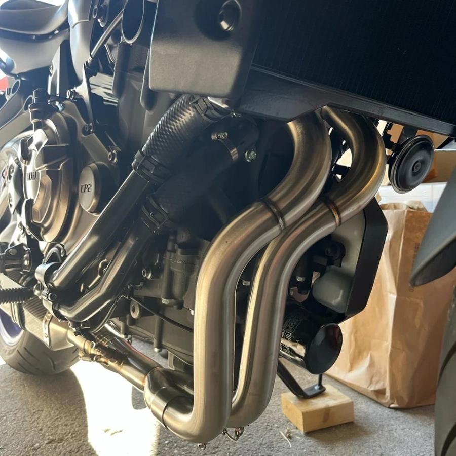 ヤマハ MT-07 FZ-07 XSR700（2014-モデル）用 マフラー エキゾースト