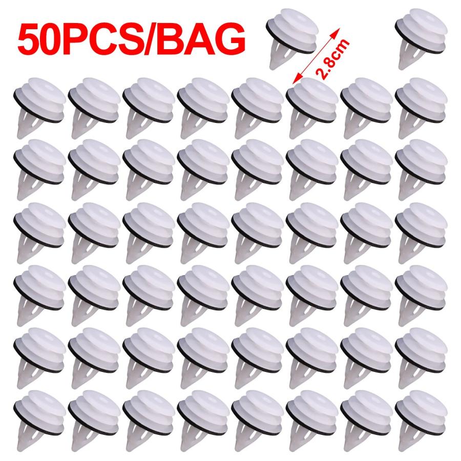 50個セット ドアパネルカードトリムクリップ 固定リベット 51418224768