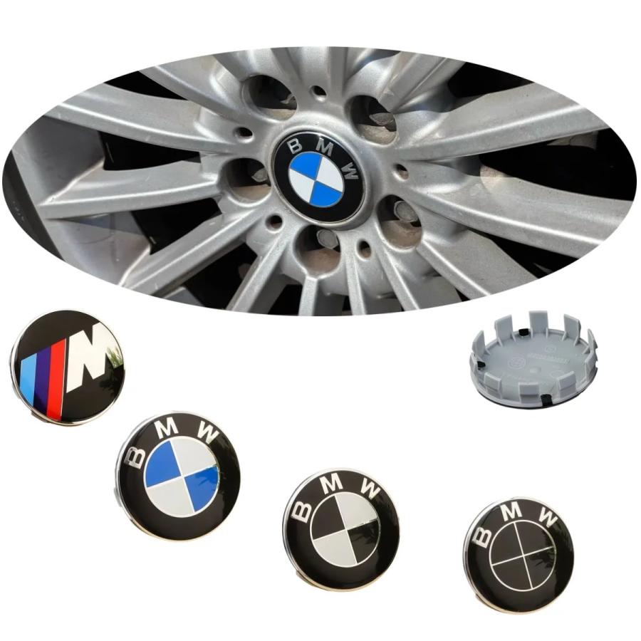 4個セット 56mm 68mm BMW 50周年記念 純正ホイール センタキャップ M