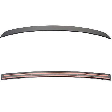 IKON MOTORSPORTS ルーフスポイラー 2005-2011 BMW 3シリーズ E90 セダン 4ドア ACスタイル 塗装済み #A43 ディープグリーン メタリック ABS リアテ 輸入品 | 