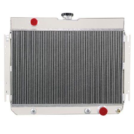 CoolingSnow フルアルミラジエーター 1959-1968 シボレー インパラ シェベル ベル エア カプリス 64-67 El Camino L6 V8 (4列) 輸入品 | 
