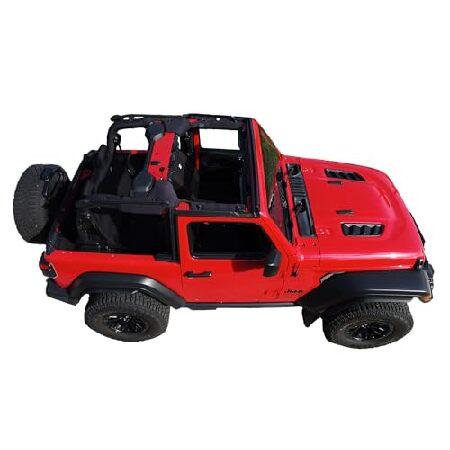 Koverz ネオプレンロールバーカバーパッド 2ドアジープラングラーJL 2018-2023対応 - ブラック 輸入品 | 