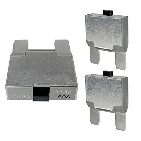 60アンペア マキシブレード サーキットブレーカーヒューズ 手動リセット 自動車 船舶 トラック用 (60A 3パック) 輸入品 | 