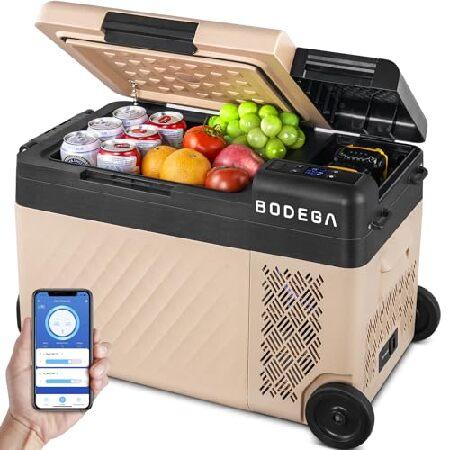 BODEGA 車載冷蔵庫 24L 12V ポータブル冷蔵庫 -20℃〜20℃温度調整 カー