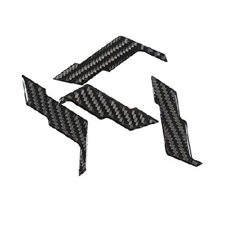 PIUGILH リアルカーボンファイバーフロントトランク/リアトランクロゴステッカーカバーエンブレムバッジデカールコルベットC6 2005-2013 カーエクス 輸入品 | 