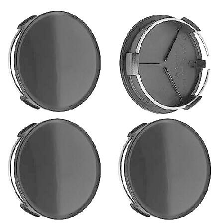 TMS 2.9インチ 75mm ホイールセンターキャップ 4個パック (グロス