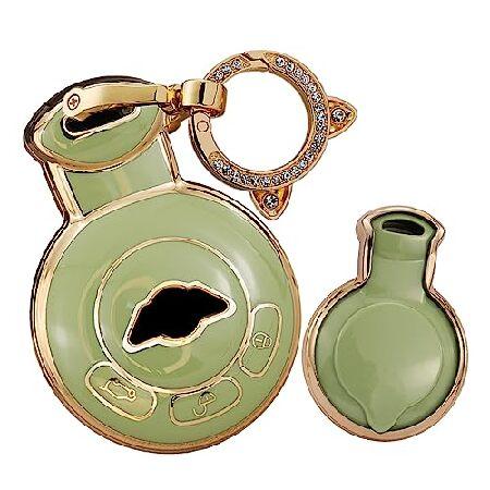 TECART キーケース BMW Mini Cooper R55用 ソフトTPUキーホルダー キーフォブ キーシェル アクセサリー プロテクター 3ボタン グリーン 輸入品 | 