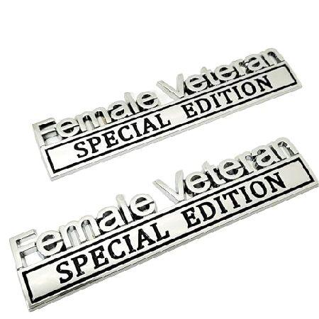 ベテランエディション 2個 女性 車のエンブレム メタル スペシャル デカール 3D 文字 バンパー バッジ トラックステッカー 戦士 兵士 3D ステッカー  並行輸入品 | 