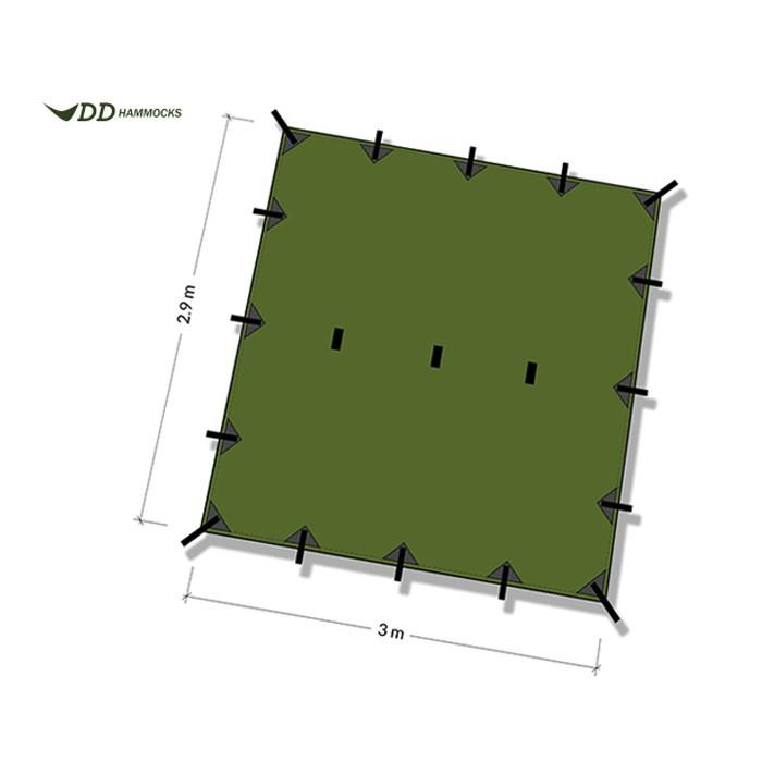 DD Hammocks DDハンモック スーパーライトタープ 3m x 2.9m