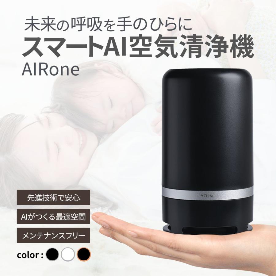 空気清浄機 コンパクト フィルター交換不要 光触媒 スマートAI空気清浄