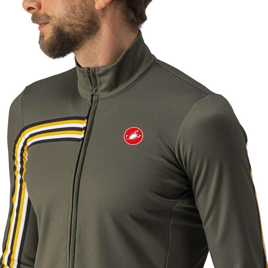 カステリ (Castelli) メンズ 自転車 トップス Unlimited Thermal Jersey (Military Green/Goldenrod)｜import-garage｜02