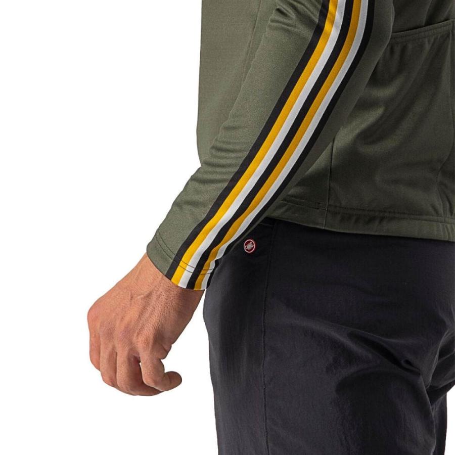 カステリ (Castelli) メンズ 自転車 トップス Unlimited Thermal Jersey (Military Green/Goldenrod)｜import-garage｜05