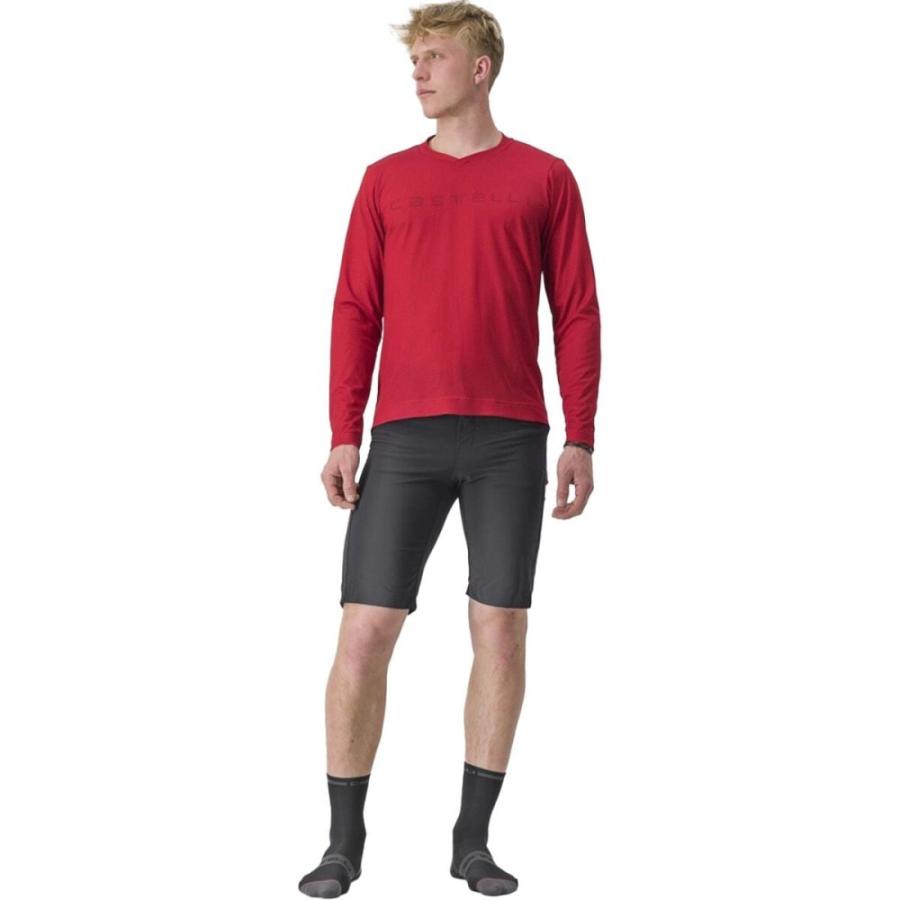 カステリ (Castelli) メンズ 自転車 トップス Trail Tech 2 Long-Sleeve T-Shirt (Dark Red)｜import-garage｜02