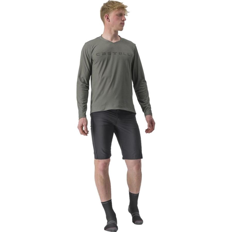 カステリ (Castelli) メンズ 自転車 トップス Trail Tech 2 Long-Sleeve T-Shirt (Forest Gray)｜import-garage｜02