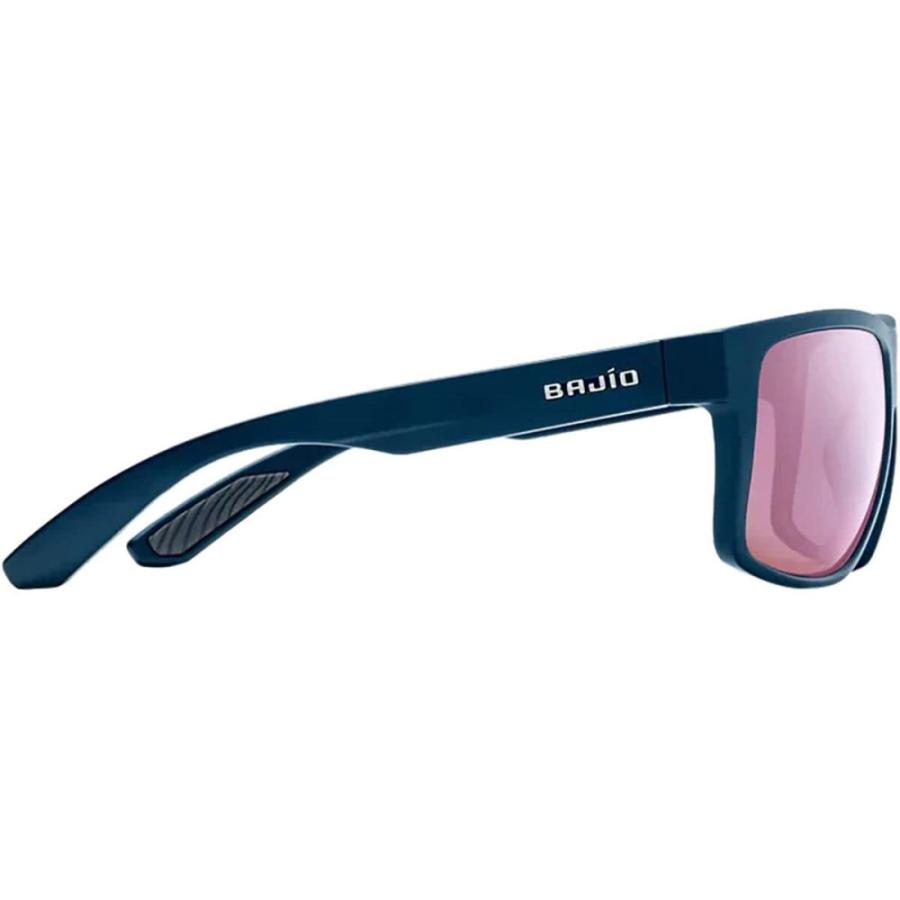 【超安い】 バヒオ (BAJIO) メンズ スポーツサングラス Boneville Sunglasses (Blue Matte/Rose Mirror)