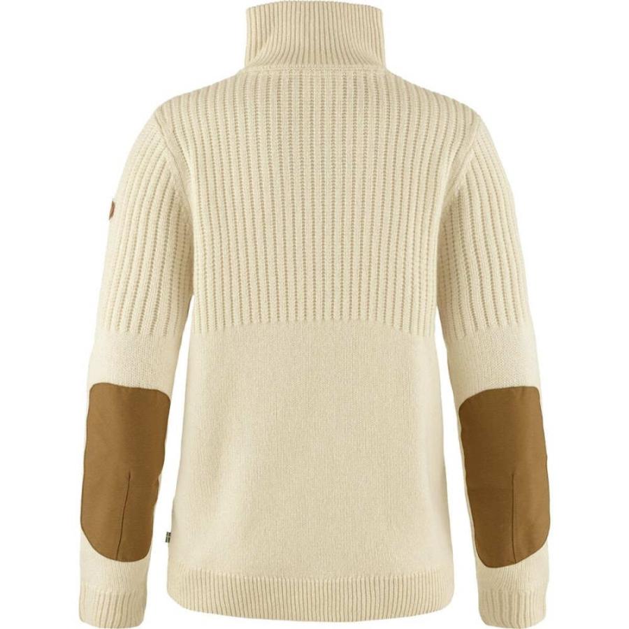 フェールラーベン (Fjallraven) レディース ニット・セーター トップス Ovik 1/2-Zip Knit Top (Chalk White)｜import-garage｜03