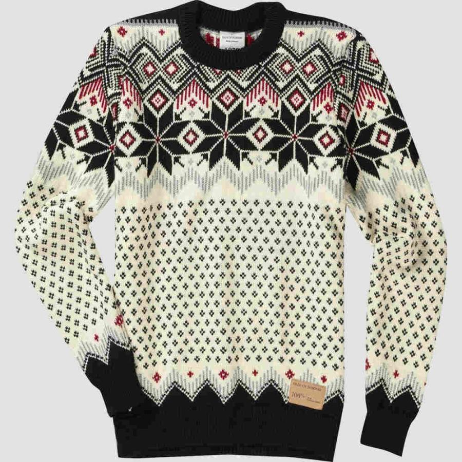 ダーレ オブ ノルウェイ (Dale of Norway) メンズ ニット・セーター トップス Vegard Sweater (Black/Off White/Redrose)｜import-garage｜03