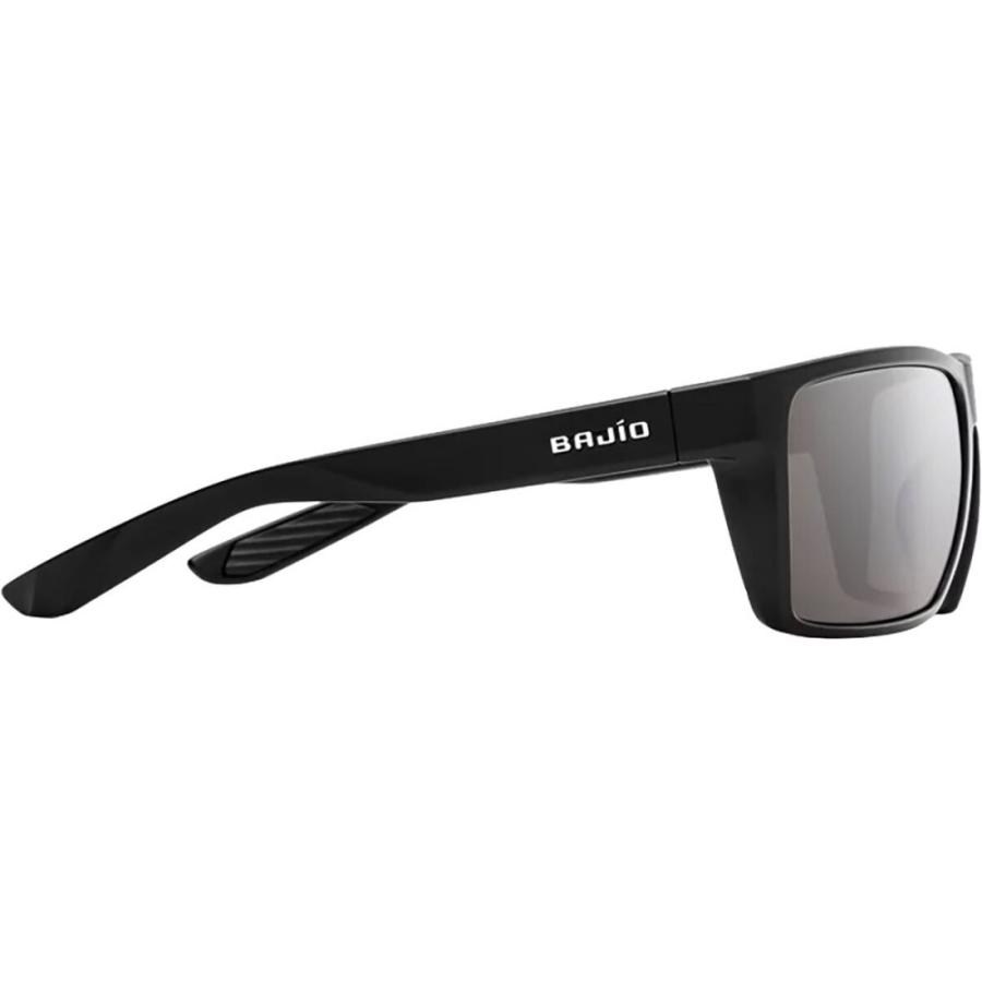 激安大阪店 バヒオ (BAJIO) メンズ スポーツサングラス Stiltsville Sunglasses (Black Matte/Silver Mirror)
