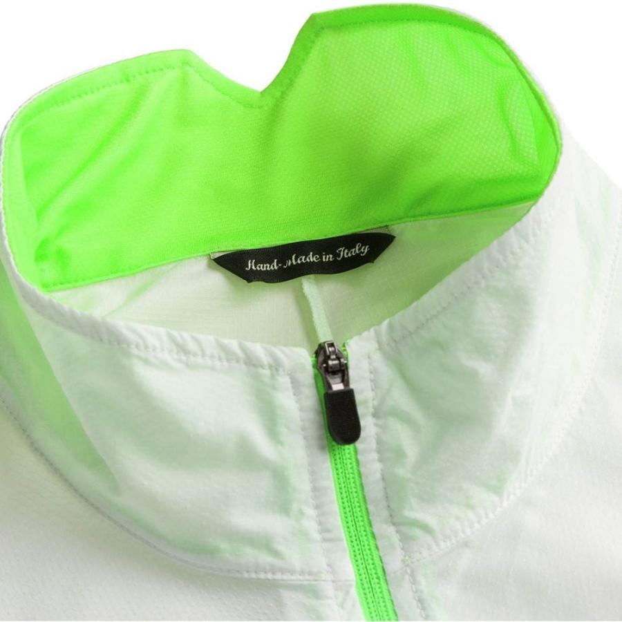 ジョルダーノ (Giordana) メンズ 自転車 トップス Zephyr Vest (Opaque White/Green Accents)｜import-garage｜03