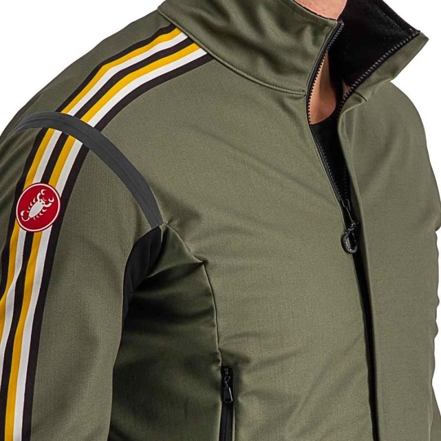 カステリ (Castelli) メンズ 自転車 アウター Unlimited Perfetto Ros 2 Jacket (Military Green/Goldenrod)｜import-garage｜02