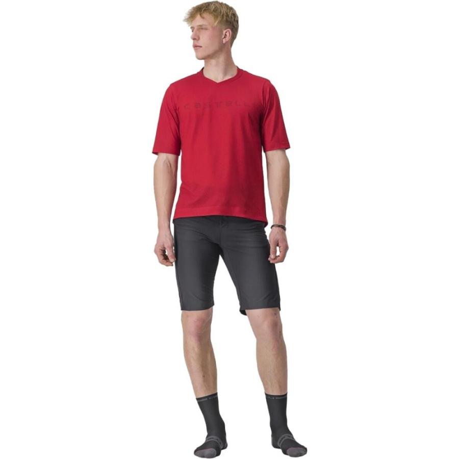 カステリ (Castelli) メンズ 自転車 トップス Trail Tech 2 T-Shirt (Dark Red)｜import-garage｜02