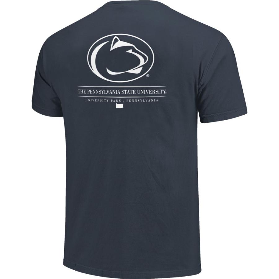 イメージ ワン (Image One) メンズ Tシャツ トップス Adult Penn State Nittany Lions Navy Jumbo Mascot T-Shirt｜import-garage｜02