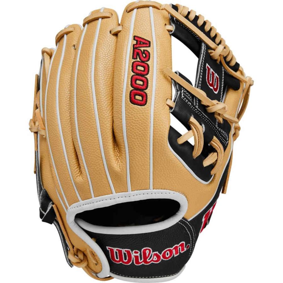 ウィルソン (Wilson) ユニセックス 野球 グローブ 11.5'' Dp15 Pedroia Fit A2000 Superskin Series Glove 2024 (Blonde/Black)｜import-garage｜02