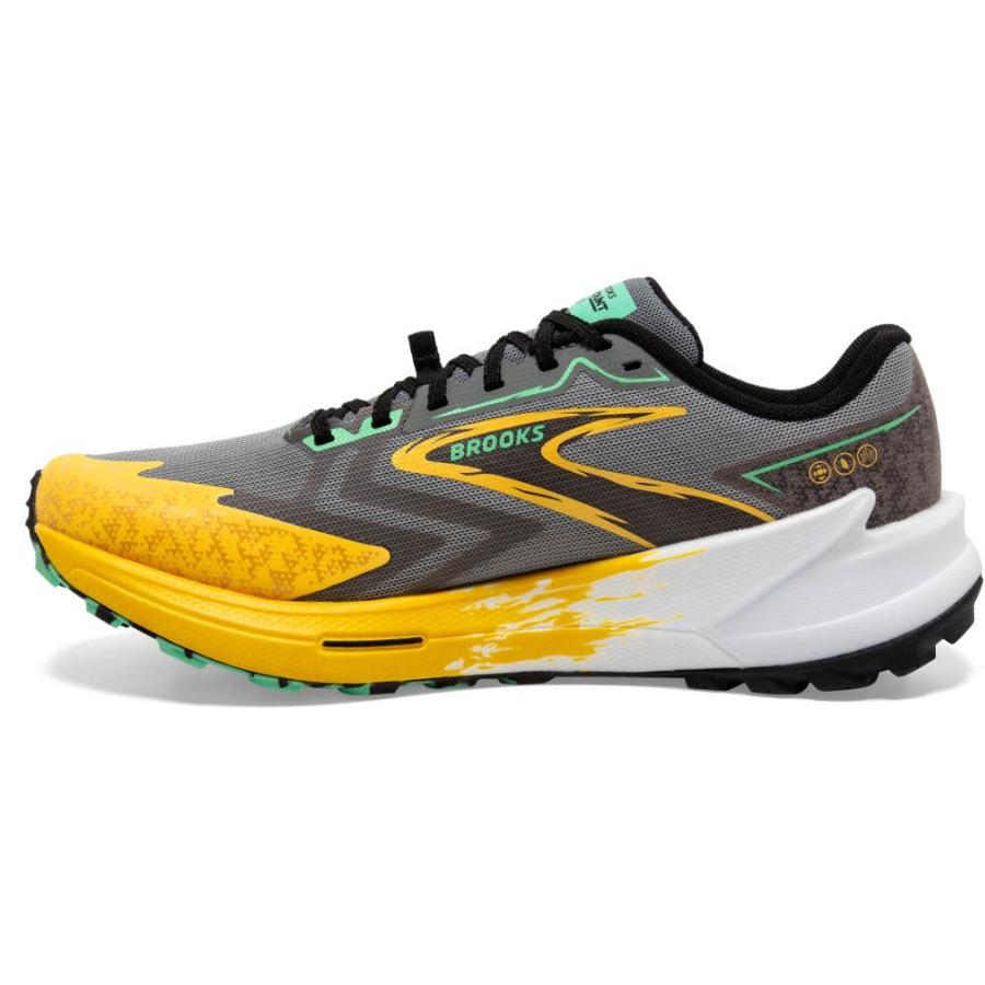 ブルックス (Brooks) メンズ ランニング・ウォーキング シューズ・靴 Catamount 3 Trail Running Shoes (Grey/Yellow)｜import-garage｜03