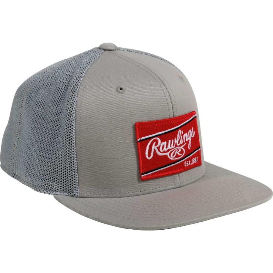 ローリングス (Rawlings) ユニセックス キャップ 帽子 Red Patch Flex Snapback Hat (Grey)｜import-garage｜02