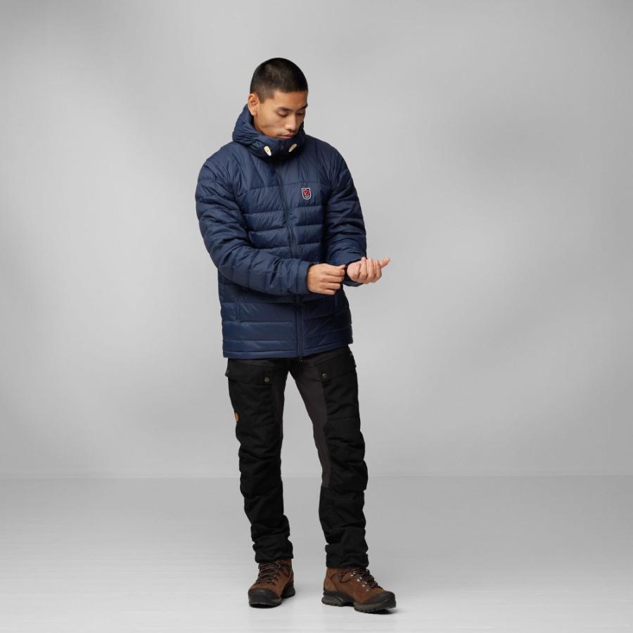 フェールラーベン (Fjallraven) メンズ ダウン・中綿ジャケット アウター Expedition Pack Down Hoodie (Navy)｜import-garage｜02