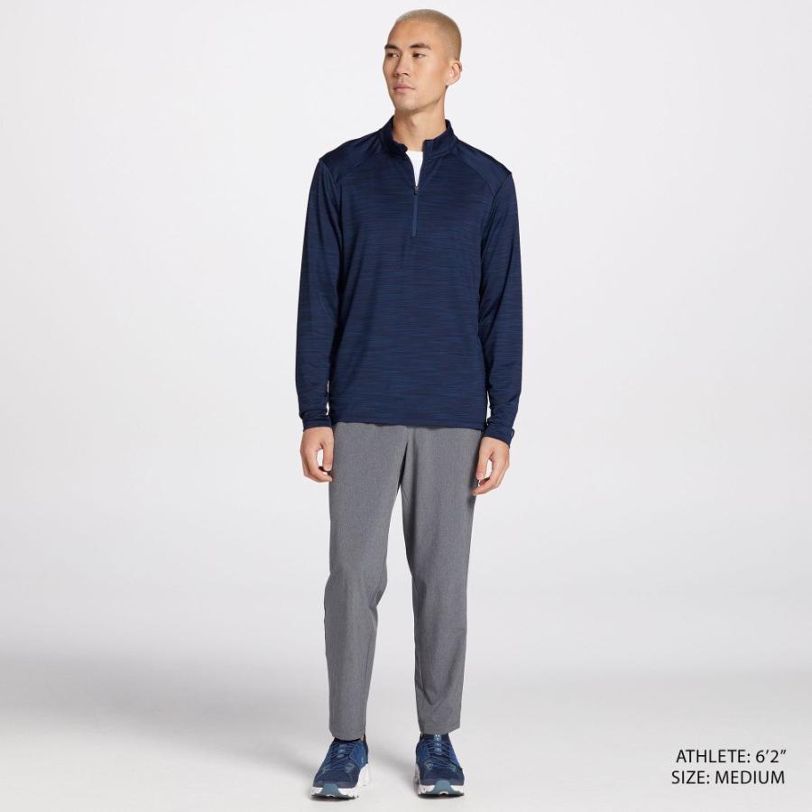 DSG メンズ トップス Movement 1/4 Zip Long Sleeve Shirt (Uni Navy Single Dye)｜import-garage｜02