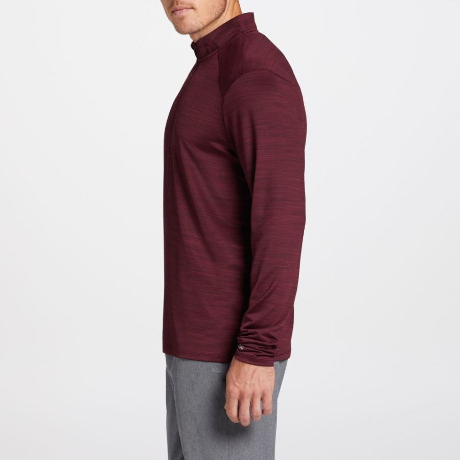 DSG メンズ トップス Movement 1/4 Zip Long Sleeve Shirt (Team Burgundy Single Dye)｜import-garage｜04
