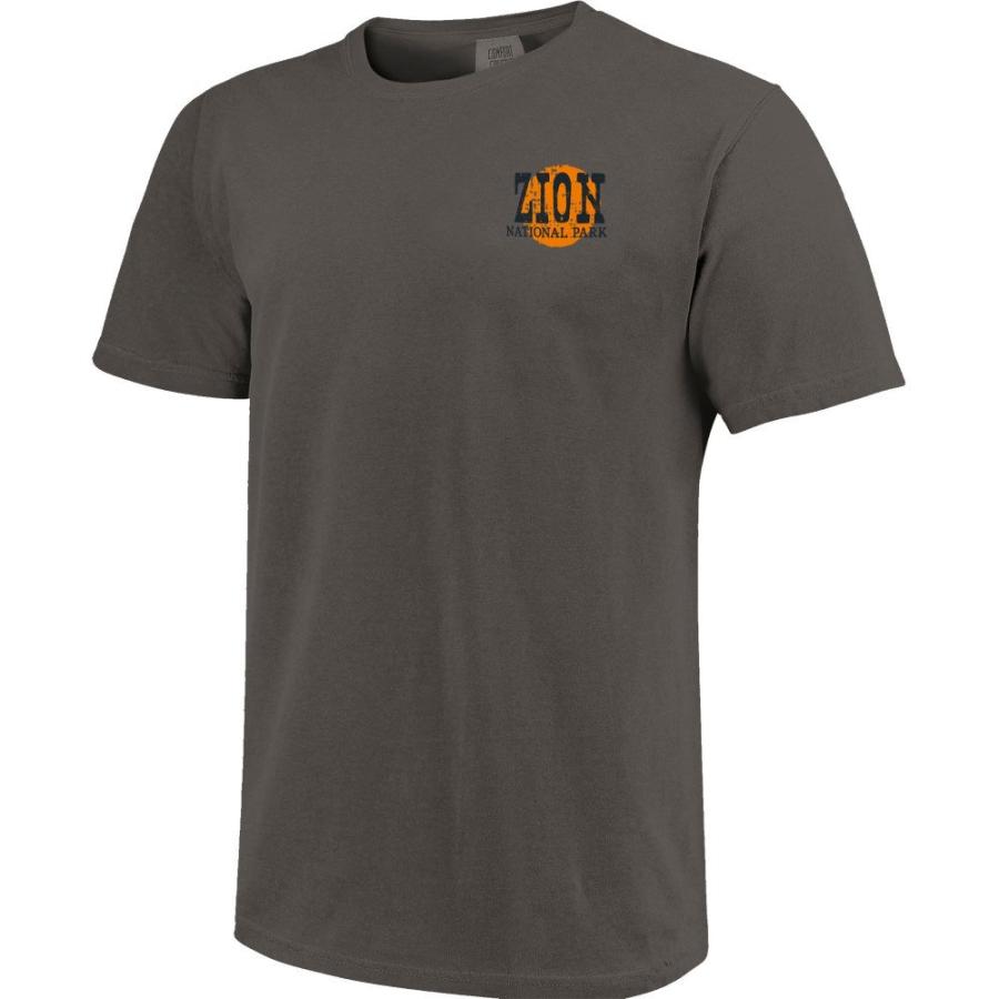 イメージ ワン (Image One) メンズ Tシャツ トップス Zion National Park T Shirt (Pepper)｜import-garage｜02
