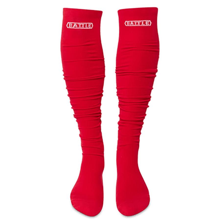 バトル (Battle) ユニセックス アメリカンフットボール Long Football Socks (Red)｜import-garage｜02
