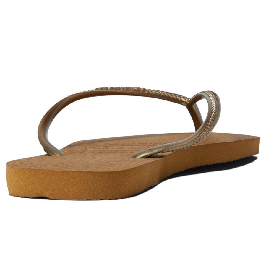 ハワイアナス (Havaianas) レディース ビーチサンダル シューズ・靴 Slim Flip Flop Sandal (Bronze)｜import-garage｜02