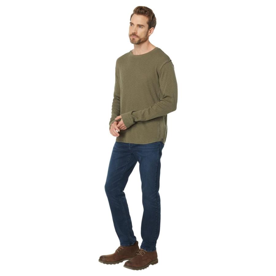 割引アウトレット ラッキーブランド (Lucky Brand) メンズ トップス Garment Dye Thermal Crew (Dark Olive)