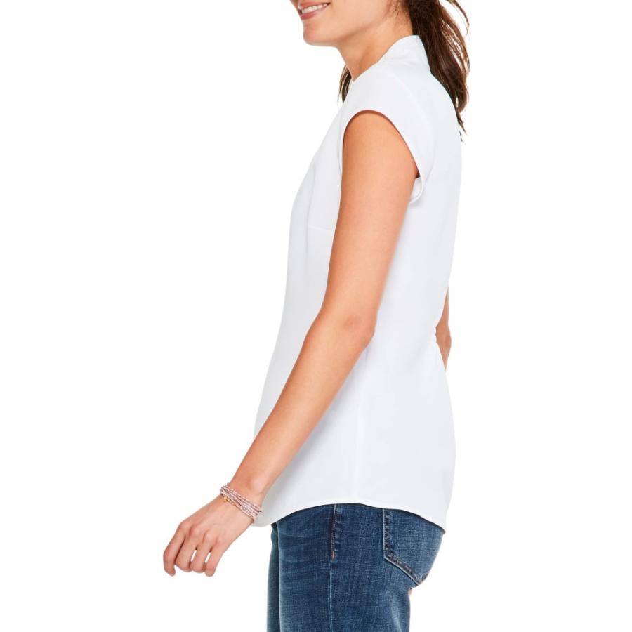 ニックゾー (NIC+ZOE) レディース ブラウス・シャツ トップス Cap Sleeve Day To Night Top (Paper White) :sh2 9864374 30839:IMPORT GARAGE