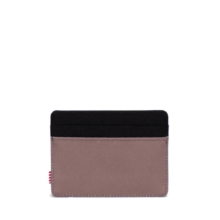 ハーシェル サプライ (Herschel Supply Co.) レディース カードケース・名刺入れ Charlie Cardholder (Taupe Gray/Black)｜import-garage｜02