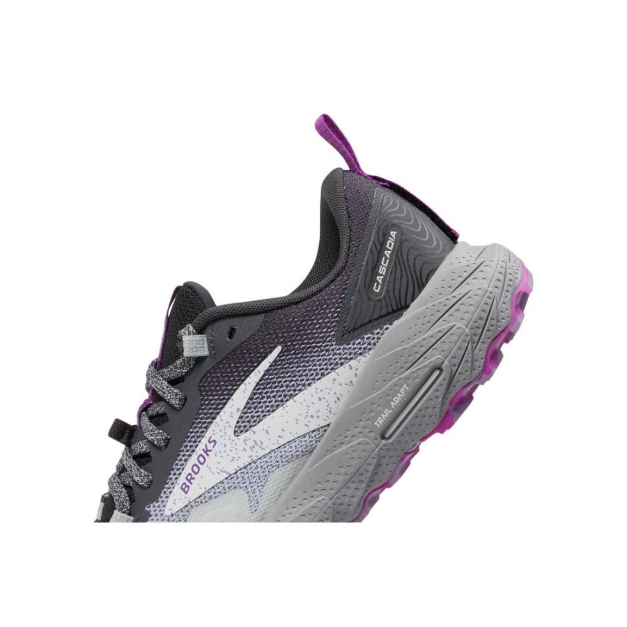 ブルックス (Brooks) レディース ランニング・ウォーキング シューズ・靴 Cascadia 17 (Oyster/Blackened Pearl/Purple)｜import-garage｜05