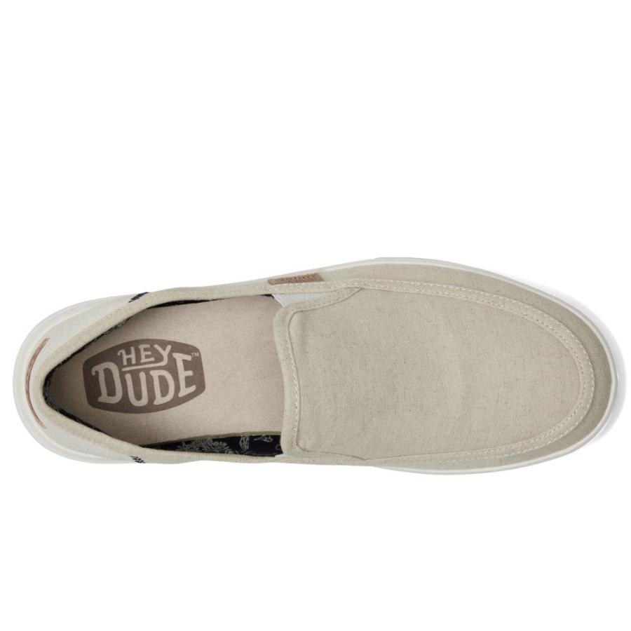 ヘイデュード (Hey Dude) メンズ スニーカー シューズ・靴 Sunapee Craft Linen (White)｜import-garage｜02