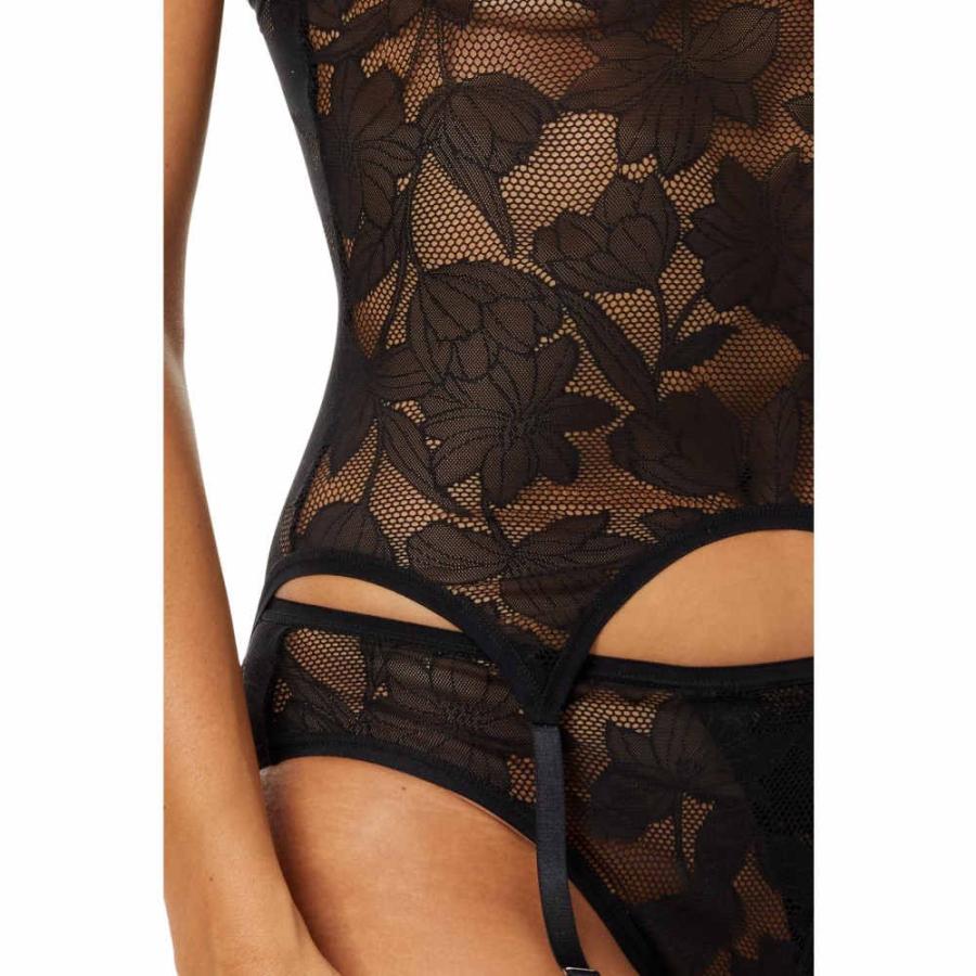 ハンキーパンキー (Hanky Panky) レディース ボディースーツ インナー・下着 Tattoo Layering Bodysuit (Black)｜import-garage｜03