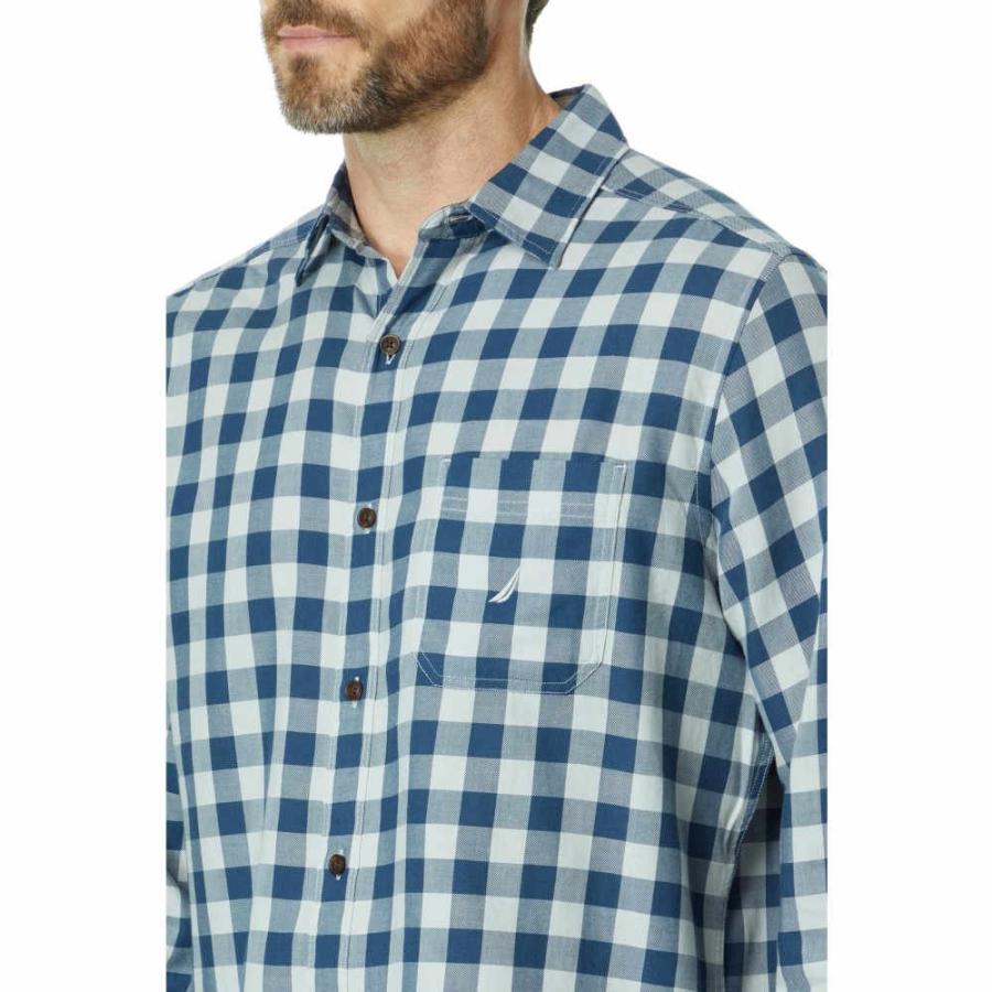 65%OFF送料無料 ノーティカ (Nautica) メンズ シャツ トップス Sustainably Crafted Plaid Shirt (High Rise)