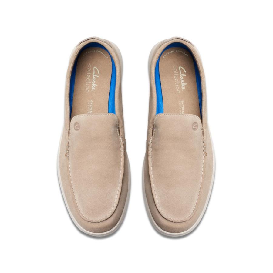 クラークス (Clarks) メンズ ローファー シューズ・靴 Flexway Step (Sand Suede)｜import-garage｜02