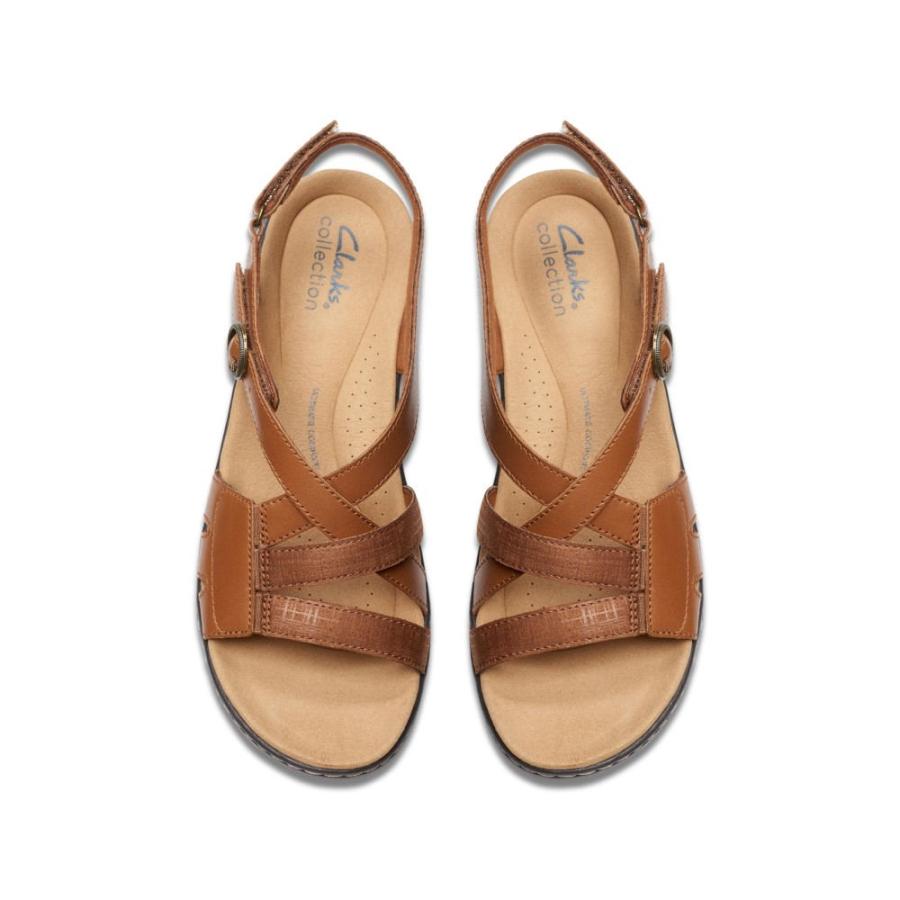 クラークス (Clarks) レディース サンダル・ミュール シューズ・靴 Merliah Bonita (Tan Leather)｜import-garage｜02