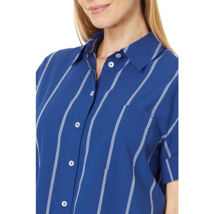 メイドウェル (Madewell) レディース ブラウス・シャツ トップス Oversized Boxy Button-Up Shirt In Signature Poplin (Pure Blue)｜import-garage｜03
