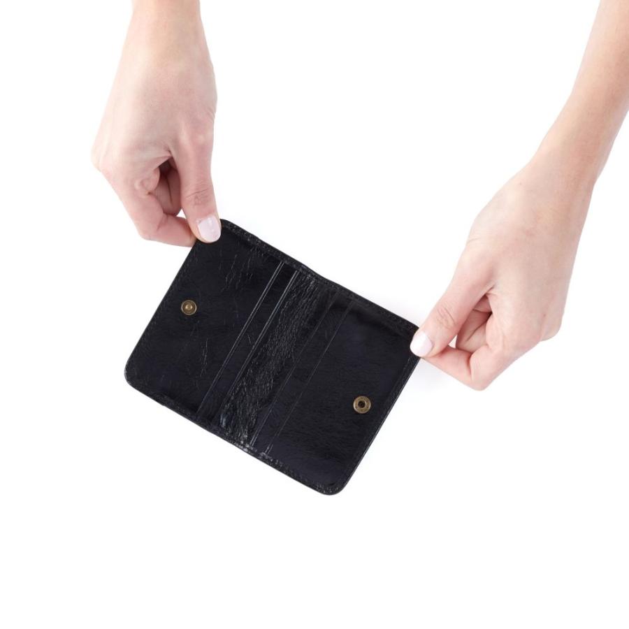 ホーボー (HOBO) レディース カードケース・名刺入れ Jill Mini Card Case (Black)｜import-garage｜03