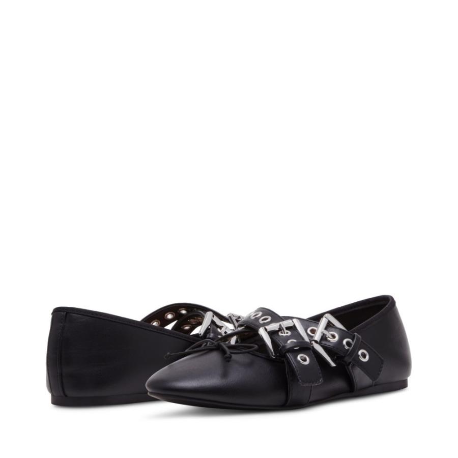 マッデン ガール (Madden Girl) レディース スリッポン・フラット シューズ・靴 Pearl (Black/Black) sh2