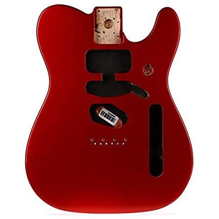 【はこぽす対応商品】 Fender Deluxe Telecaster Body - Alder - Candy Apple Red アコースティックギター、クラシックギター